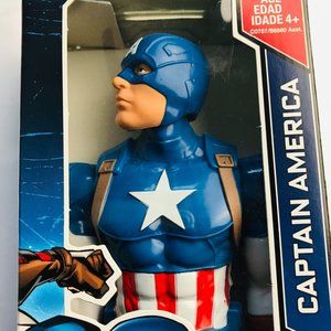 MARVEL TITAN HERO AVENGERS ACTION FIGURE Capitan America 12" with Shield
